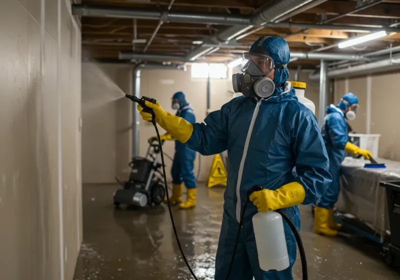 Basement Sanitization and Antimicrobial Treatment process in Pleasant Hill, NC